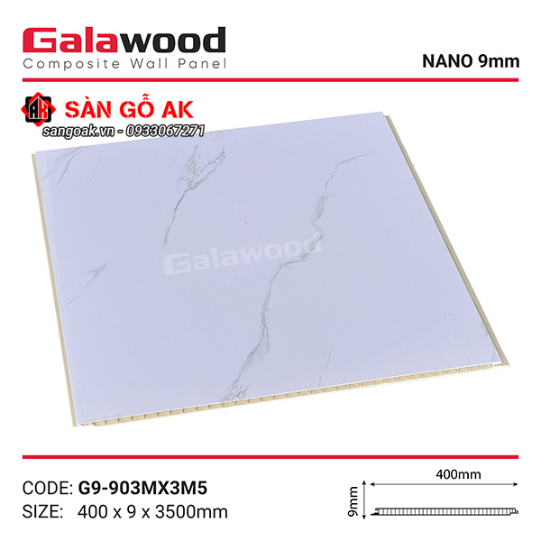 Tấm ốp Nano 9mm SPC Galawood G9-903M
